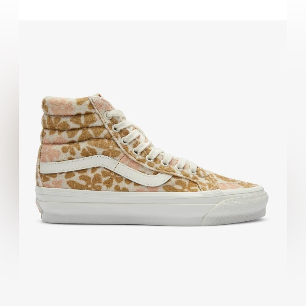 Vans|Women's High-Top Sneakers,Sk8 Hi Reissue 38 Groovy Floral Peach Colorway••• - Picture 3 of 16